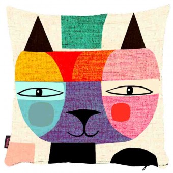 Kedili Yastık Kılıfı-58